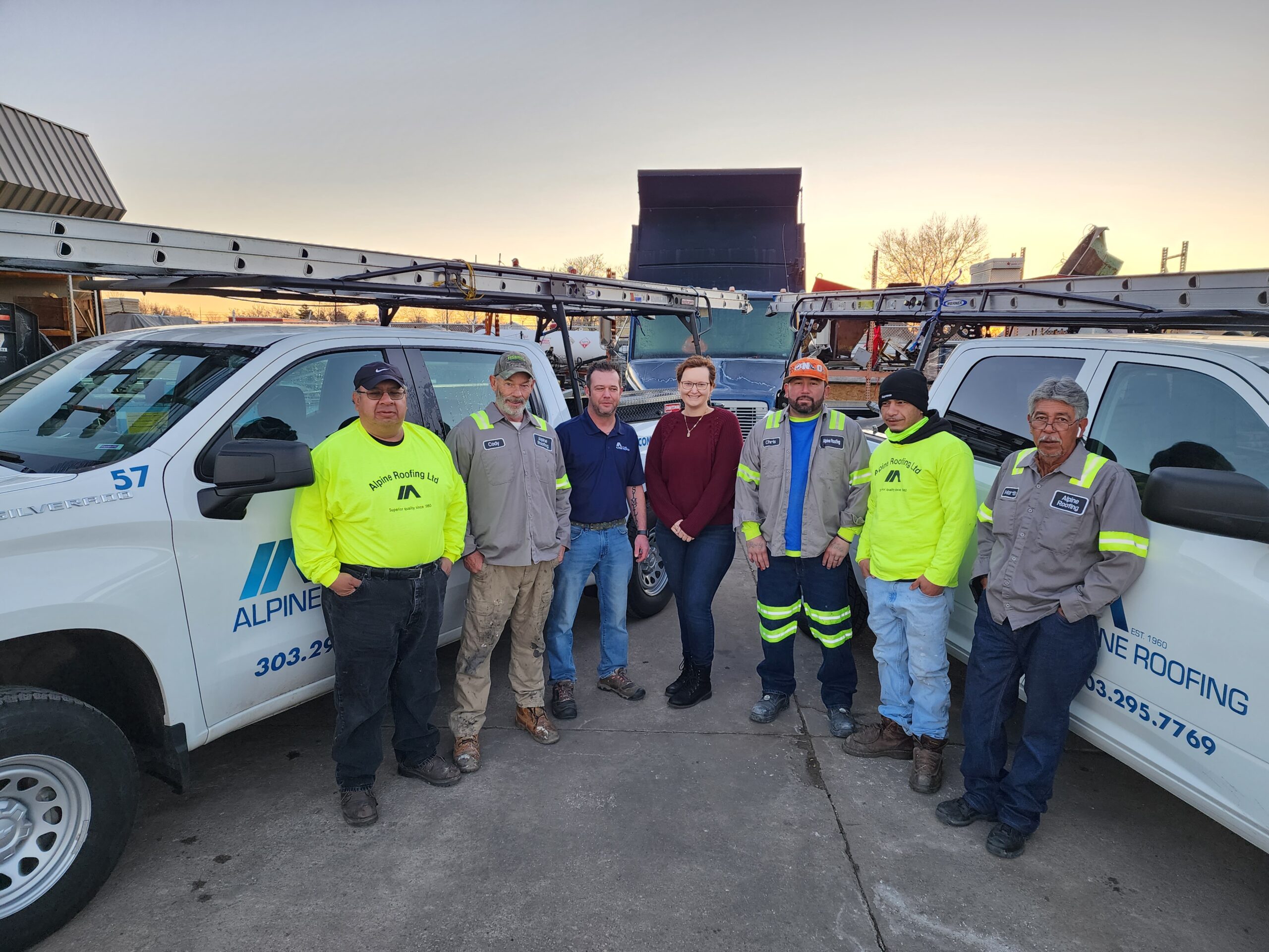 Alpine Roofing service team